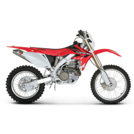 Terminale di scarico Akrapovic SPLIT-ON Ovale full Titanio con DB-Killer NON Omologato HONDA CRF 450 X (2005/2009)