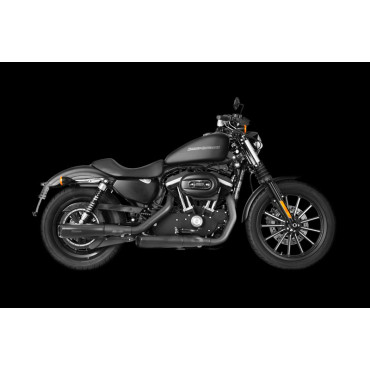 Coppia Terminali di Scarico Akrapovic Linea Slip on (NERO) Omologati per HARLEY DAVIDSON SPORTSTER