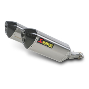 Coppia terminali di scarico Akrapovic SPLIT-ON Esagonali in full Titanio DB-Killer Omologati KAWASAKI Z 1000 / Z 1000 ABS / Z 1000 SX (2010/2013)