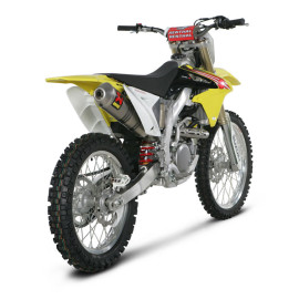 Terminale di scarico Akrapovic SPLIT-ON Ovale full Titanio con DB-Killer NON Omologato SUZUKI RM-Z 450 (2008/2013)