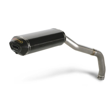 Terminale di scarico Akrapovic SPLIT-ON Esagonale Titanio / Carbonio Omologato HONDA CBR 1000 RR (06/07)