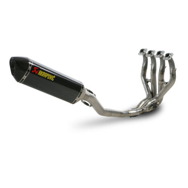 Scarico Completo Akrapovic RACING con Terminale Esagonale full Titanio e DB-Killer NON Omologato KAWASAKI  ZX-6 R 600 NINJA (2009/2014>) - ZX-6 R 636 (2013-2018>)