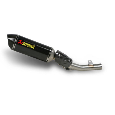 Terminale di scarico Akrapovic SPLIT-ON Esagonale Titanio / Carbonio con DB-Killer Omologato KAWASAKI ZX-6 R 600 NINJA (2009/2012)  - 636 (2013)