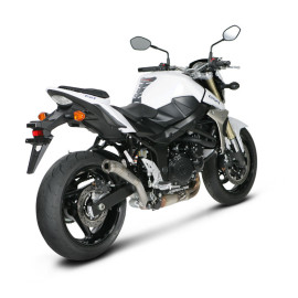 Terminale di scarico Akrapovic SPLIT-ON MEGAPHONE in Titanio con DB-Killer NON Omologato SUZUKI GSR 750 (2011>) - GSX-S 750 (2015)
