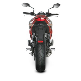 Terminale di scarico Akrapovic SPLIT-ON SP Ovale Inox / Titanio con DB-Killer NON Omologato KAWASAKI ER-6 N / F / ABS (2009/2011) CUP