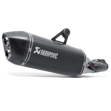 SILENZIATORE OMOLOGATO AKRAPOVIC Slip-on (BLACK) PER BMW R1200GS (2013-2014) / ADVENTURE (2014)