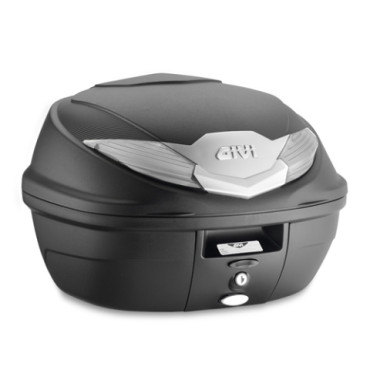Bauletto MONOLOCK® 36 lt. nero con catadiottri fumé comprensivo di piastra e kit universale