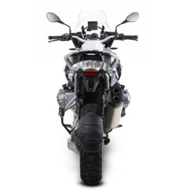 Terminale di scarico Akrapovic SPLIT-ON Esagonale Omologato fodero TITANIO per BMW R 1200 GS (2013>)
