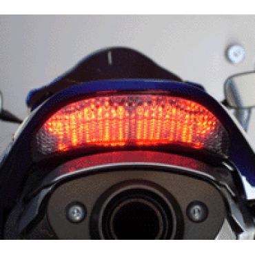 Faro Posteriore con Lente Bianca a LED con Frecce Integrate per Honda CBR 600 RR (2003/2006) - CBR 1000 RR (2004/2007)
