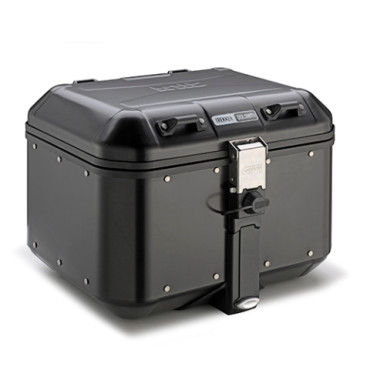 Valigia MONOKEY® Trekker Dolomiti in alluminio verniciato nero, 46 lt.