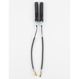 INDIACTORI DI DIREZIONE A LED OMOLOGATI LIGHTECH - COPPIA FRECCE LED IN ABS POSIZIONE POSTERIORE E STOP - lunghezza 80mm -