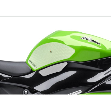 Protezioni laterali serbatoio antiscivolo in gomma KAWASAKI ZX 6 R (2009-2016) - ZX 636 (2012-2019)