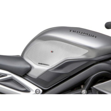 Protezioni laterali serbatoio antiscivolo in gomma TRIUMPH DAYTONA 675 (2013-2016) - STREET TRIPLE (2013-2019)