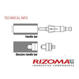 RIZOMA PROGUARD SYSTEM  ADATTATORI SPECIFICI PER MANUBRI ORIGINALI PER TRIUMPH TRIPLE / STREET TRIPLE R (2007>)  PREZZO SINGOLO