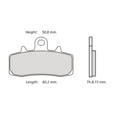 Pastiglie freno mescola Z04 per Pinze Brembo M4 32 Monoblocco (un perno) APRILIA TUONO 1000 - BMW S 1000 - DUCATI 1200 MONSTER - PANIGALE 959 - TRIUMPH 765 STREET TRIPLE R