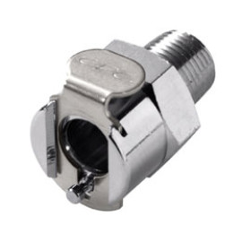 Attacco Innesto Rapido Benzina FEMMINA in OTTONE cromato passo 1/4 di pollice. Diametro 14 mm c.ca per TRIUMPH - sostitutivo originale PFKL1199484