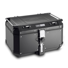 Valigia MONOKEY® Trekker Outback Black Line in alluminio verniciato nero, 58 lt.