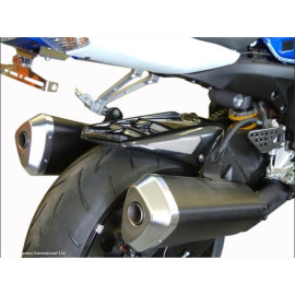 Parafango Posteriore  CARBON LOOK-SILVER MESH per SUZUKI GSXR1000 (09-13)