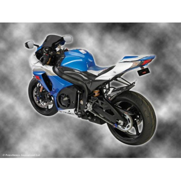 Parafango Posteriore BIANCO - RETINA ARGENTO per SUZUKI GSXR1000 (05-08)