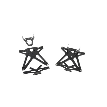 Kit Porta targa regolabile con foro per frecce luce targa e catadiottro per KAWASAKI NINJA 300 (2013>)