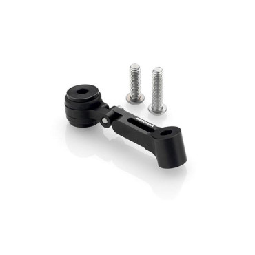 Staffa snodata per supporto serbatoio olio freno / frizione RIZOMA - 2 regolazioni - colore NERO