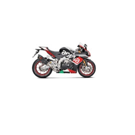 Terminale di scarico completo AKRAPOVIC Linea Evolution (Titanio) NON OMOLOGATO per APRILIA RSV 4 (2015>)