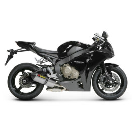 Terminale di scarico Akrapovic SPLIT-ON Esagonale in Carbonio NON Omologato DB-Killer HONDA CBR 1000 RR (2009-2013) con ABS