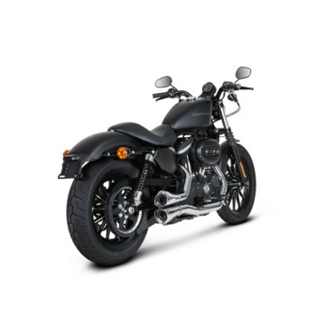 Coppia Terminali di Scarico completo Akrapovic Linea Racing (CROMATO) Non Omologati per HARLEY DAVIDSON SPORTSTER