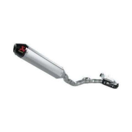 Scarico completo in inox fodero titanio fondello in termoplastica Non Omologato per KAWASAKI CROSS KX 250 F (08)