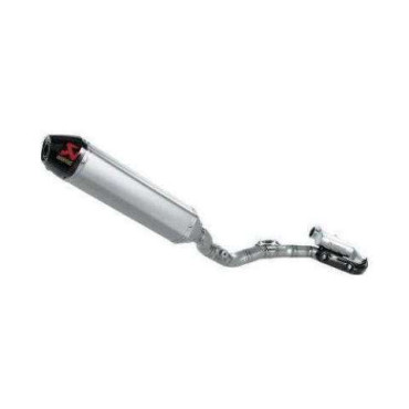 Scarico completo in inox fodero titanio fondello in termoplastica Non Omologato per KAWASAKI CROSS KX 250 F (08)