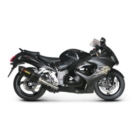 Scarico Completo Akrapovic RACING con doppio Terminale Esagonale Titanio / Carbonio e DB-Killer NON Omologato SUZUKI GSX-R 1300 HAYABUSA (2008/2012>)