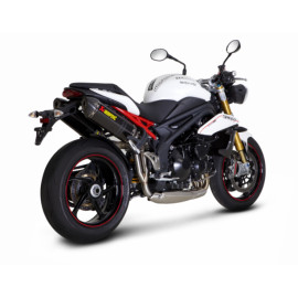 Terminale di scarico Akrapovic SPLIT-ON Esagonale full Titanio con DB-Killer Omologato TRIUMPH SPEED TRIPLE 1050 / R 1050 (2011/2014)