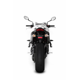 Terminale di scarico Akrapovic SPLIT-ON Esagonale full Titanio con DB-Killer Omologato TRIUMPH SPEED TRIPLE 1050 / R 1050 (2011/2014)