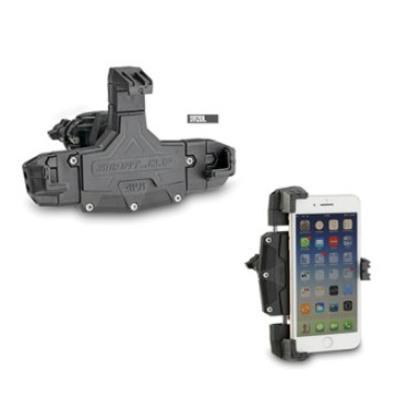 Porta Smartphone Givi a Pinza dimensioni esterne: minimo di 144 x 67mm e massimo di 178 x 90mm