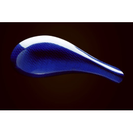 Specchietti a goccia in vera fibra di alluminio verniciato Lightech con vetro in plexiglass antigraffio - base piccola - colore Blu
