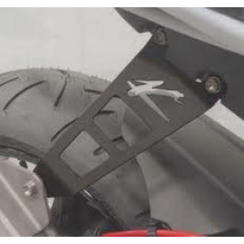 Staffa supporto silenziatore in alluminio nero Valtermoto per BMW S 1000 RR (2009-2014)