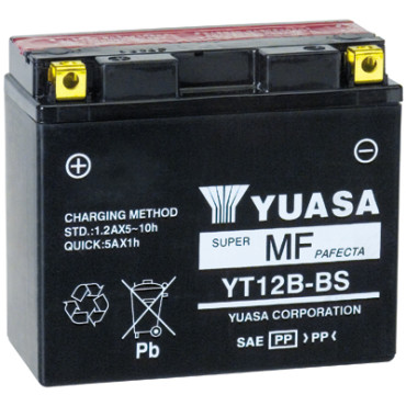 Batteria Yuasa YT12B-BS Ah 10 DIMENSIONI 150x87x105