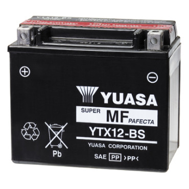 Batteria Yuasa YTX12-BS Ah 10 DIMENSIONI 152x88x131