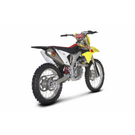 Terminale di scarico Akrapovic SPLIT-ON Ovale fodero Titanio NON Omologato 112 DB SUZUKI RMZ 450 112 decibel (2008/2016)