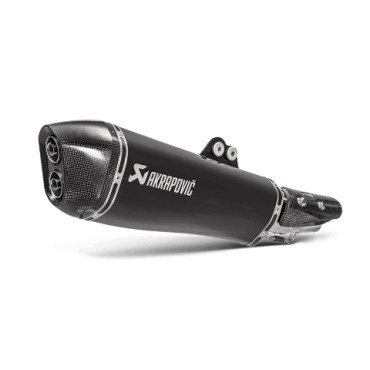Terminale di scarico silenziatore AKRAPOVIC serie SLIP ON (BLACK) OMOLOGATO per KYMCO AK 550 (2017-2018>)