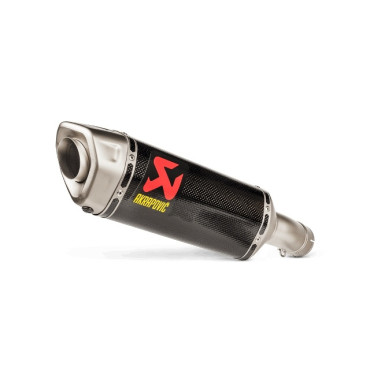 TERMINALE DI SCARICO AKRAPOVIC SLIP-ON  (carbonio) OMOLOGATO fodero nero con fondello in titanio per BMW S 1000 R (2021>)
