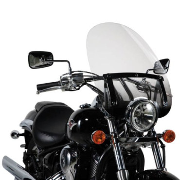 Parabrezza universale GIVI, versione alta e sfumata 54,9 x 46,8 cm (H x L) per moto Custom