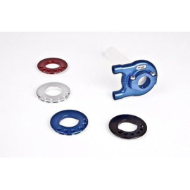 Comando Gas Rapido Robby Moto ricavato dal pieno in Ergal completo di 4 Ghiere Diametro 22mm