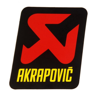 Adesivo Akrapovic resistente al calore 57x60 mm Cross