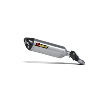 Terminale di scarico AKRAPOVIC Omologato Linea Slip-on (Titanio ) per KAWASAKI VERSYS 1000 (2012-2018)