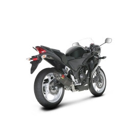 Terminale di scarico Akrapovic SPLIT-ON Esagonale  Carbonio con DB-Killer NON Omologato HONDA CBR 250 R (2011/2012>)
