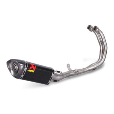 Scarico Completo con collettori in inox silenziatore in carbonio Akrapovic racing (Inox/Carbonio) NON OMOLOGATO per Yamaha YZF-R25, YZF-R3, MT-03