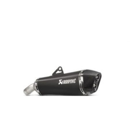 Terminale di scarico AKRAPOVIC Linea Slip on (Titanio Nero) Silenziatore in titanio con fodero nero per BMW F 800 GT (2017>) / F 800 R (2017>)