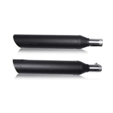 Coppia di scarico AKRAPOVIC Slip-on (BLACK) Omologati per HARLEY DAVIDSON SPORTSTER (2014)