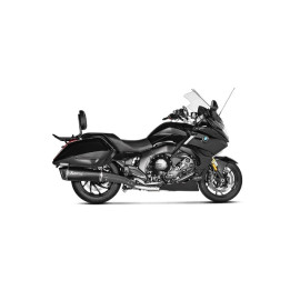 Terminale di scarico AKRAPOVIC Linea SLIP ON (TITANIO) BLACK per BMW K 1600 B / Grand America (2019>)